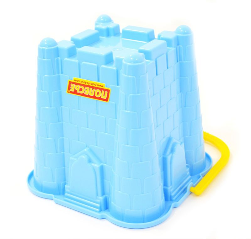 Набор из 2-х ведерок Замок N2 Полесье 16х15 см для игры с песком и строительства песочных крепостей