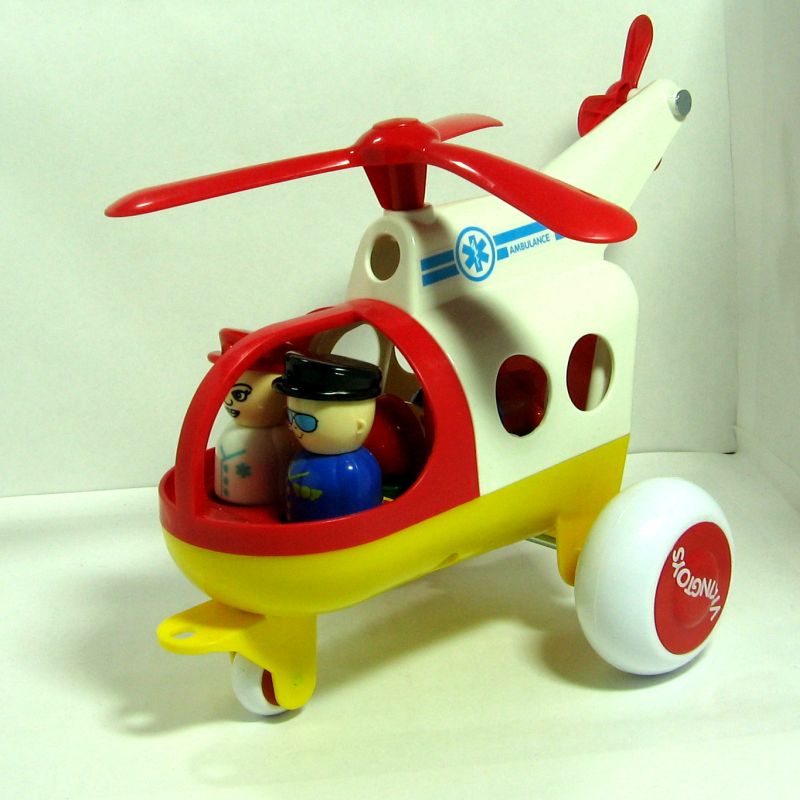 Вертолет для малышей скорая с 3-мя фигурками и носилками  Вертолет для малышей скорая с 3-мя фигурками и носилками
