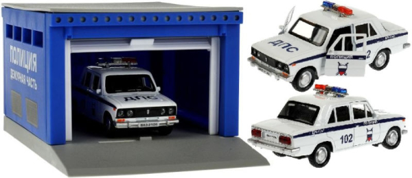 Гараж №3 Полиция Дежурная часть с машинкой Ваз 2106
