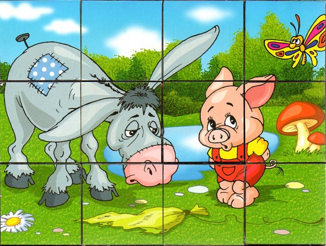 Кубики с картинками Винни-Пух