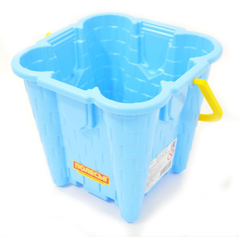 Набор из 2-х ведерок Замок N2 Полесье 16х15 см для игры с песком и строительства песочных крепостей