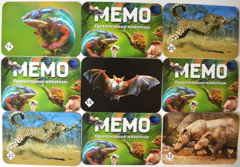 Игра МЕМО Удивительные животные