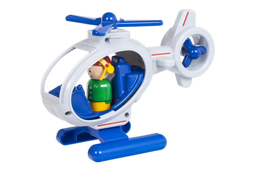 Детский игрушечный вертолет с пилотом Детский игрушечный вертолет с пилотом