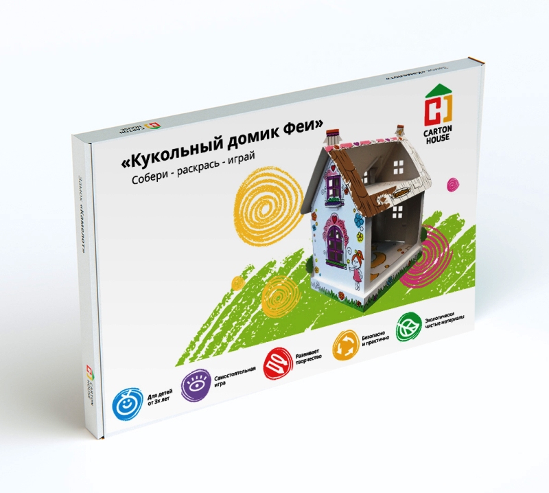 Кукольный домик Феи из картона Кукольный домик Феи из картона