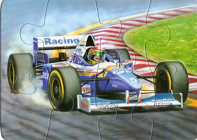 Пазлы картонные Транспорт