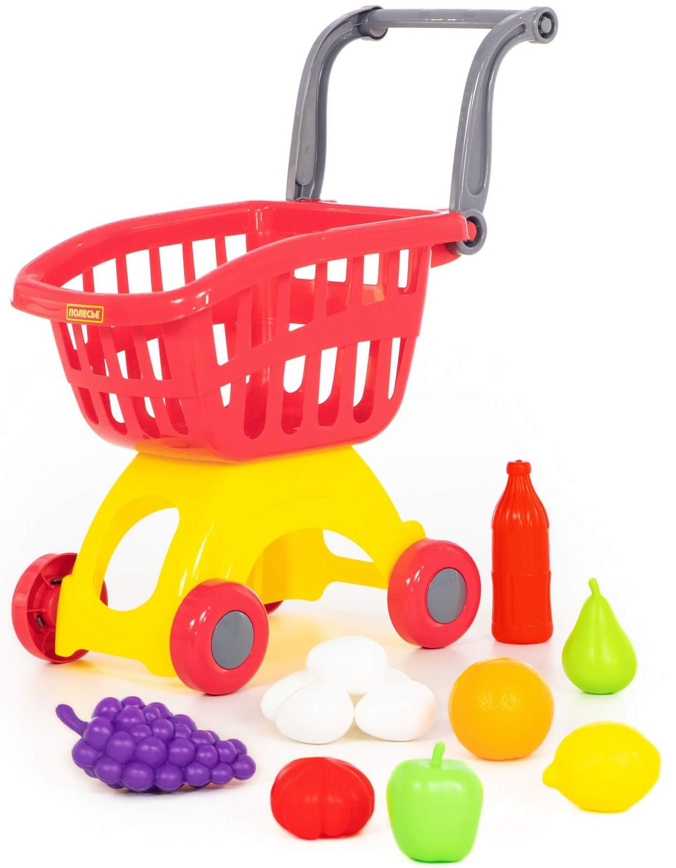 Игровая тележка магазинная с продуктами