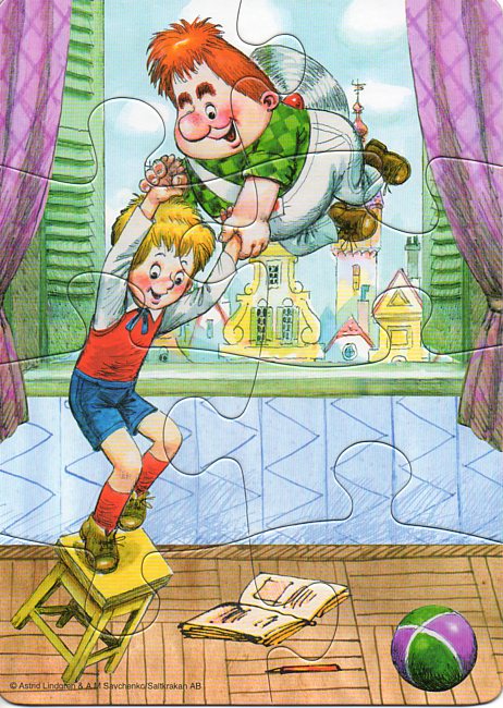 Пазлы картонные Карлсон