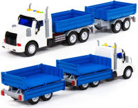 Игрушечный бортовой грузовик "Профи" с прицепом 50 см Игрушечный бортовой грузовик "Профи" с прицепом 50 см