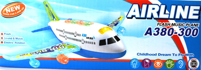 Игрушка Аэробус А380 электро-механический самолет