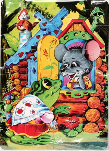 Пазлы сказки Теремок