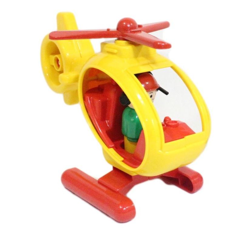 Детский игрушечный вертолет с пилотом ПК-Форма желтый Детский игрушечный вертолет с пилотом ПК-Форма желтый