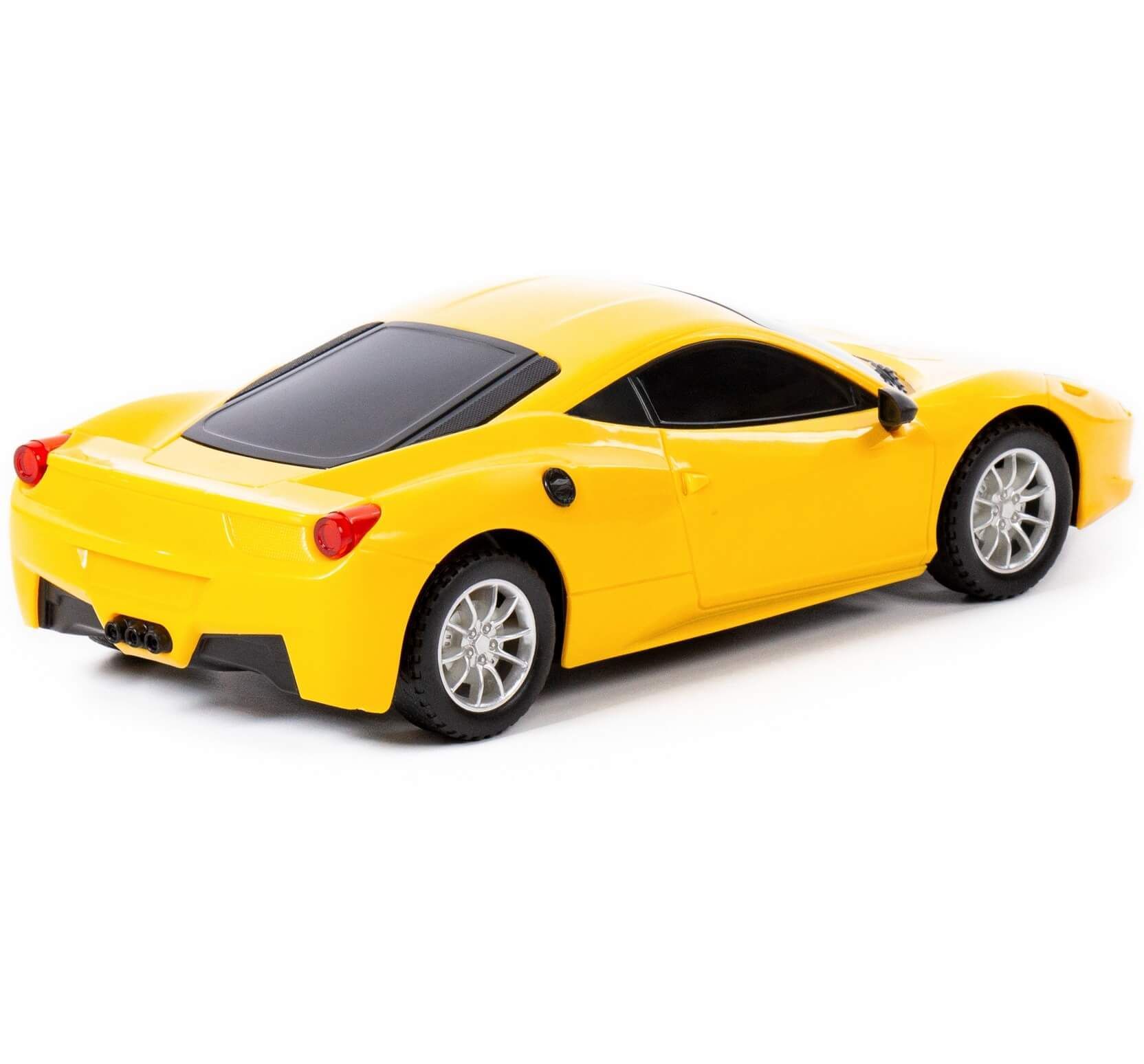 Детская желтая гоночная машина "Феникс-V1" с динамо-инерционным моторчиком - 20 дорожных знаков