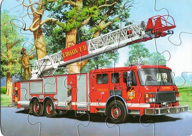 Пазлы картонные Транспорт