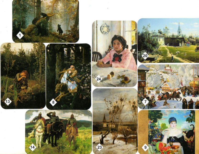 Игра МЕМО картины русских художников