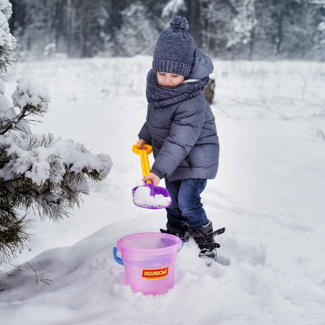 Набор 4 шт. разных лопат Полесье 41,5 см, 50 см, 53,5 см, 67,5 см