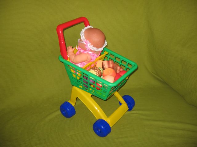 Тележка Полесье для маркета 7438 зеленая