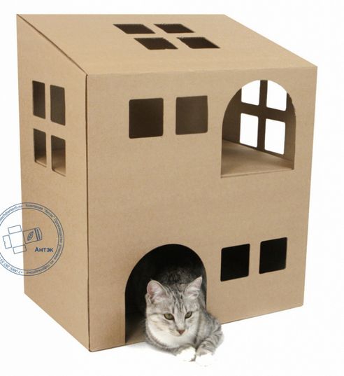 Кукольный картонный домик Кукольный картонный домик