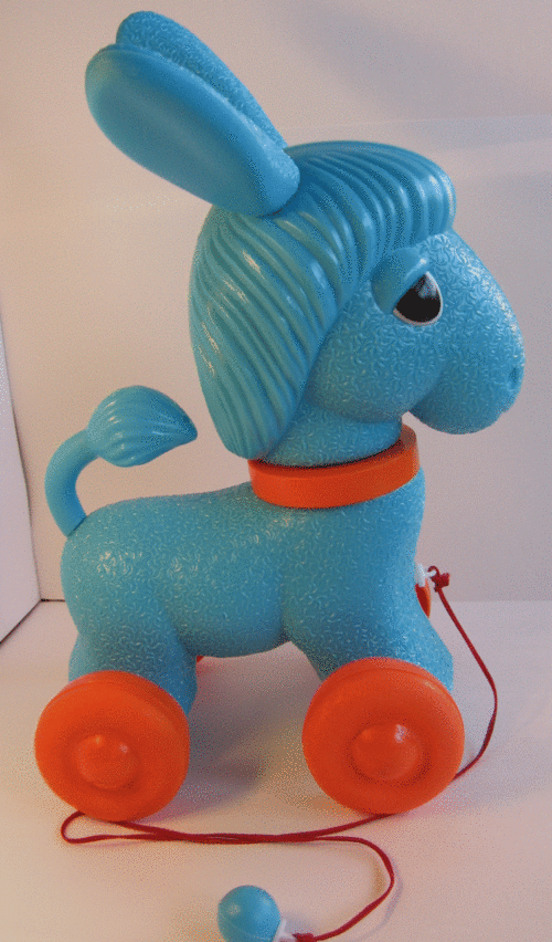 Ослик каталка игрушка детская.