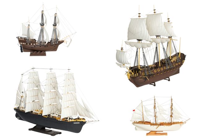 Набор для склеивания. Корабли парусники.