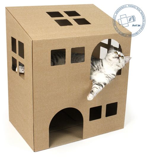 Кукольный картонный домик Кукольный картонный домик