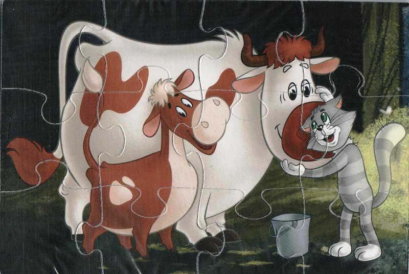 Пазлы герои мультфильмов Простоквашино