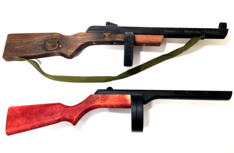 Деревянный макет автомата ППШ