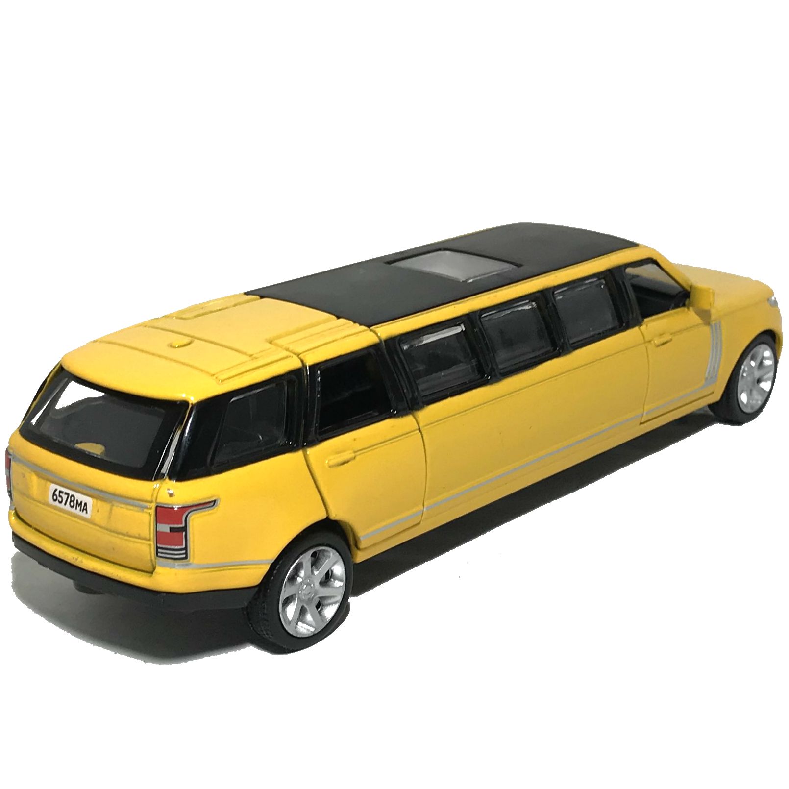 Игрушечная машинка Range Rover лимузин желтый