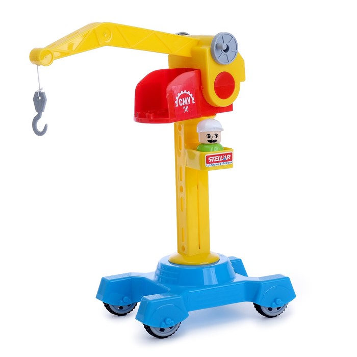 Детский строительный кран с человечком