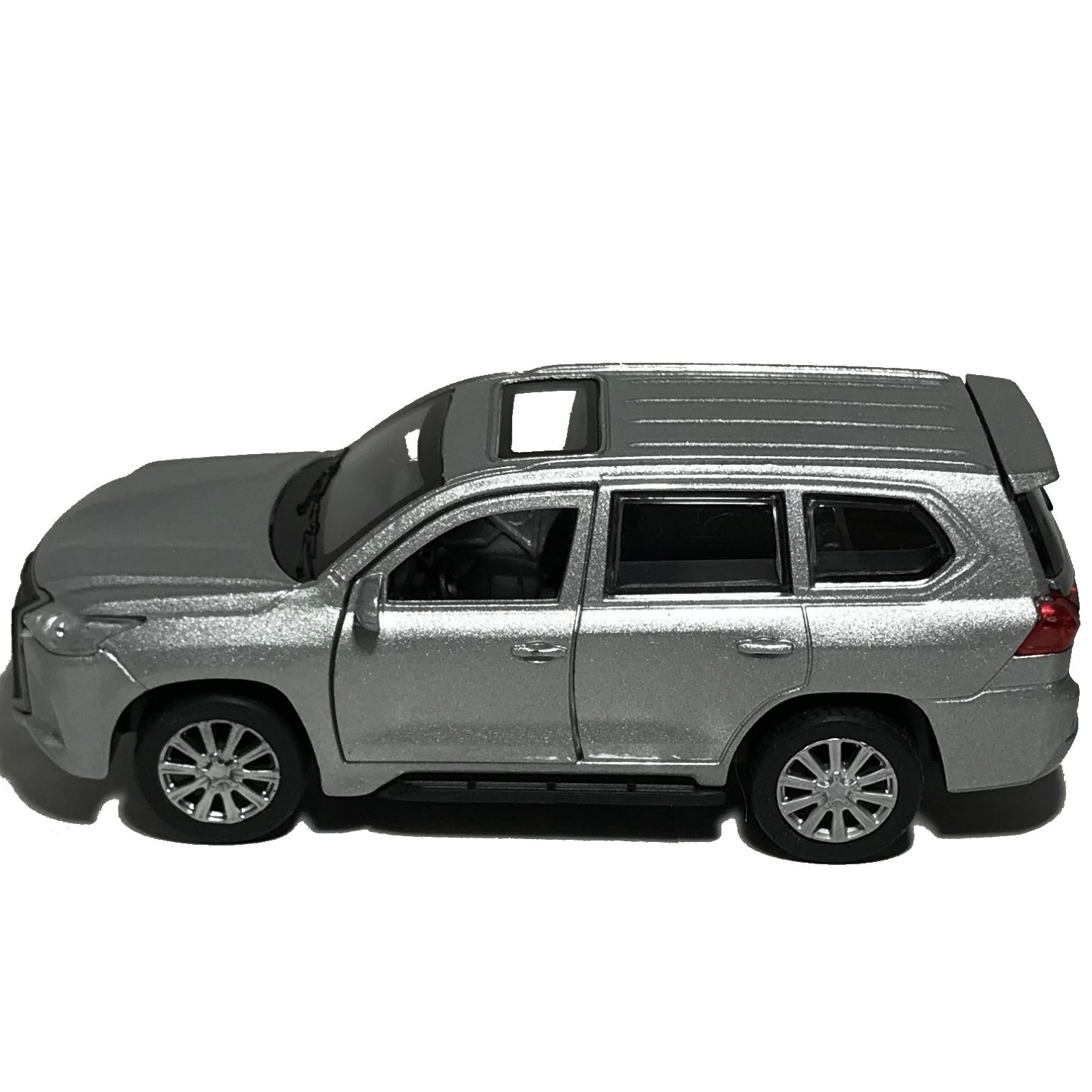 Игрушечная машинка Lexus LX-570 серебристая