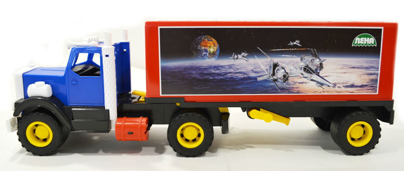 Игрушка машина трейлер дальнобойщик