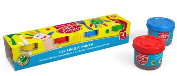 Пальчиковые краски 4 баночки по 35 мл. Пальчиковые краски 4 баночки по 35 мл.