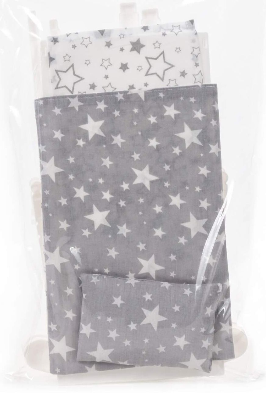 Кроватка-качалка для кукол ростом 34 см с подушкой, одеялкой и матрасиком белая