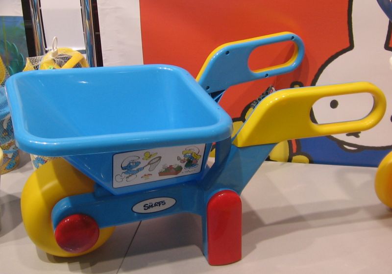 Детская садовая тачка Смурфики №1