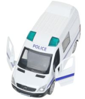 Игрушечный полицейский микроавтобус Mercedes-Benz Sprinter 14 см