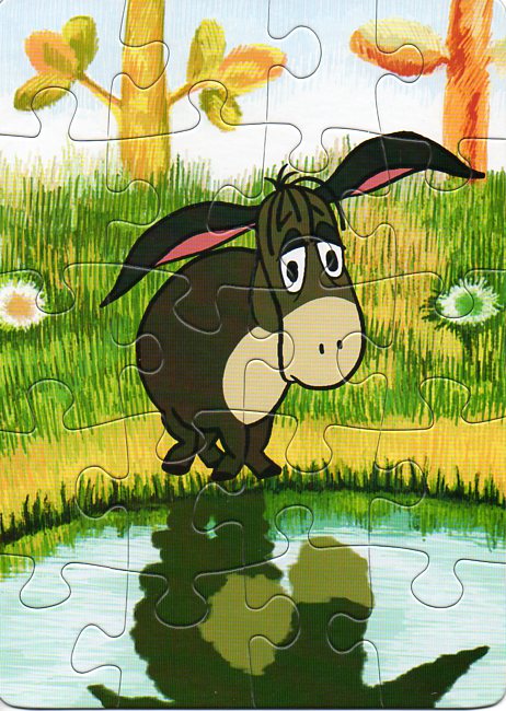 Пазлы картонные Винни Пух