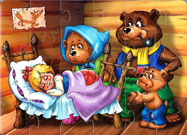 Сказки пазлы. Мягкие пазлы Три медведя.