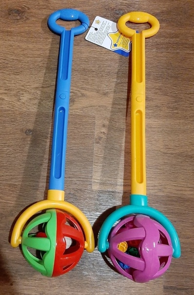 Каталка с ручкой "Шарик" Каталка с ручкой "Шарик"