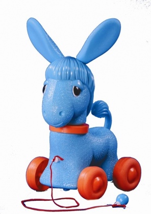 Ослик каталка игрушка детская.