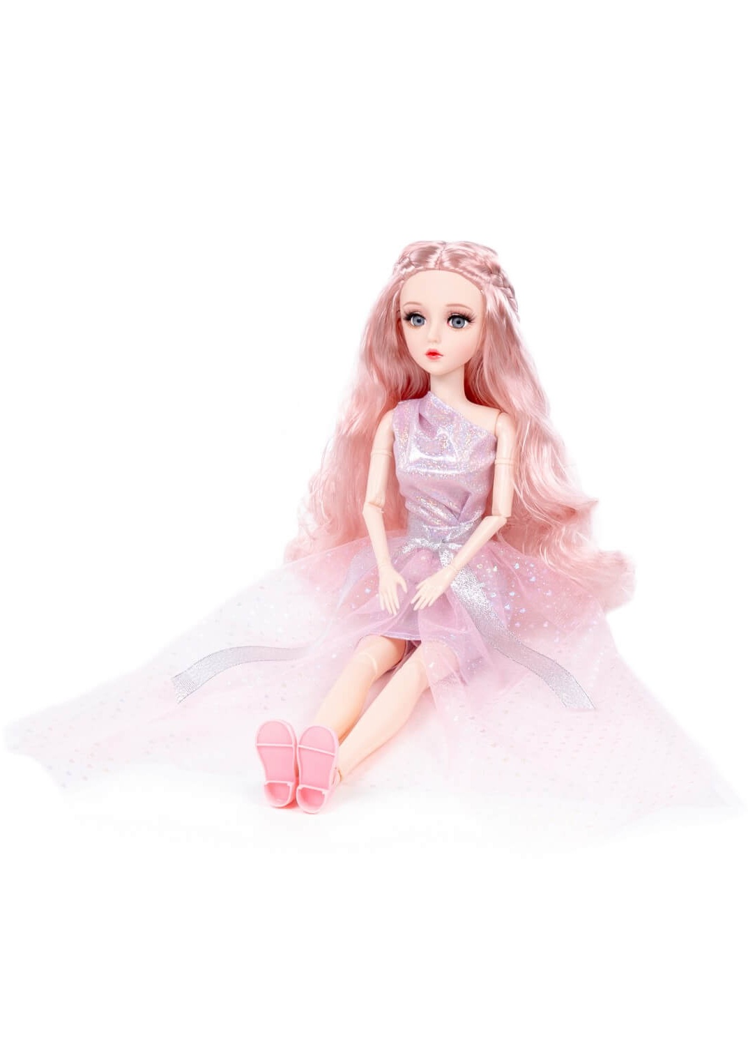 Кукла Александра в платье с розовой юбкой - рост 55 см