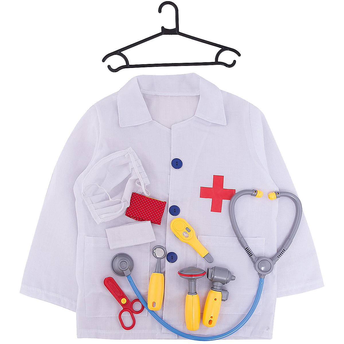 Набор доктора с халатом 10 предметов