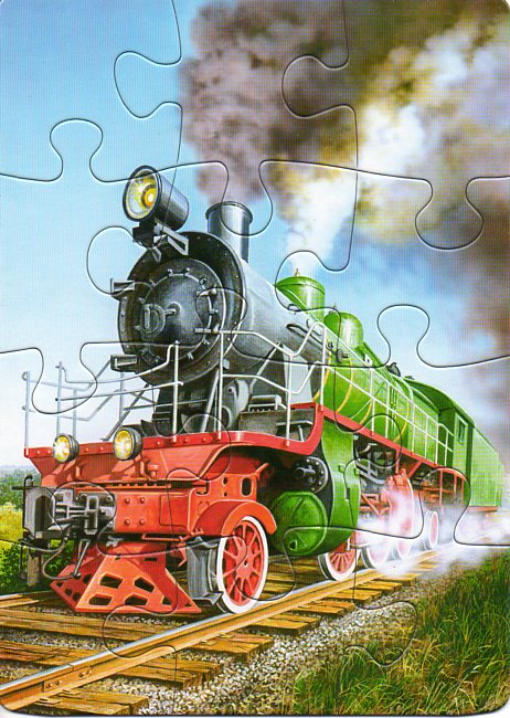 Пазлы картонные Транспорт