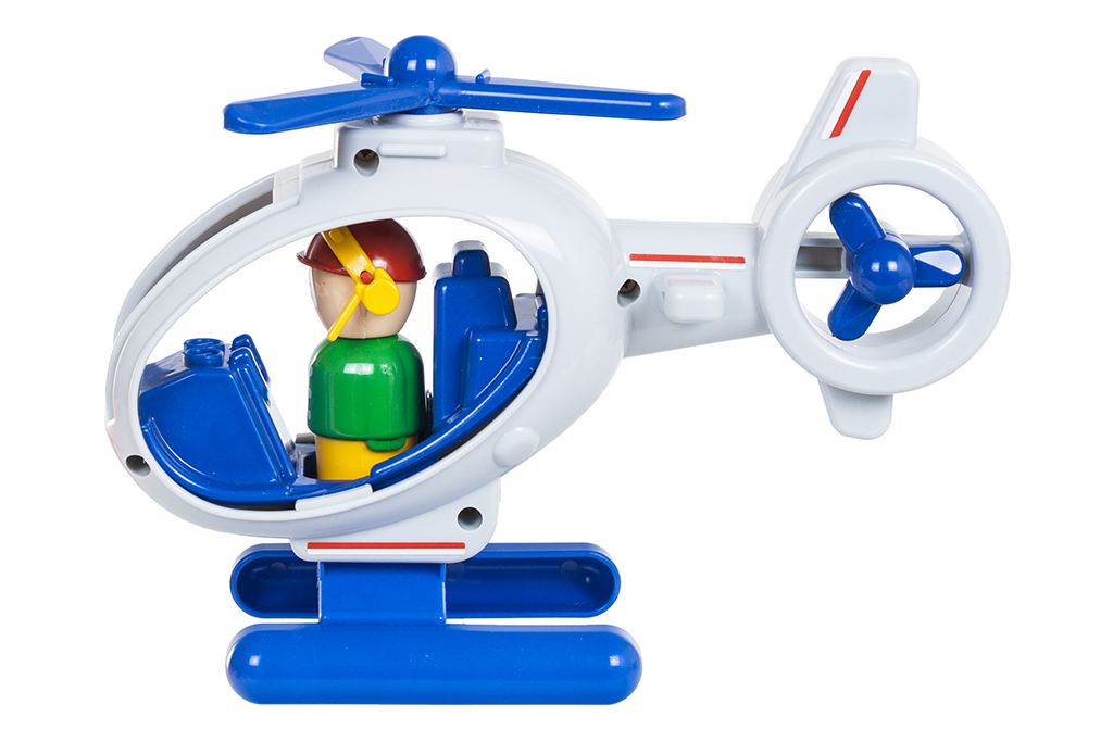 Детский игрушечный вертолет с пилотом Детский игрушечный вертолет с пилотом
