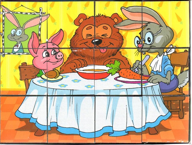 Кубики с картинками Винни-Пух