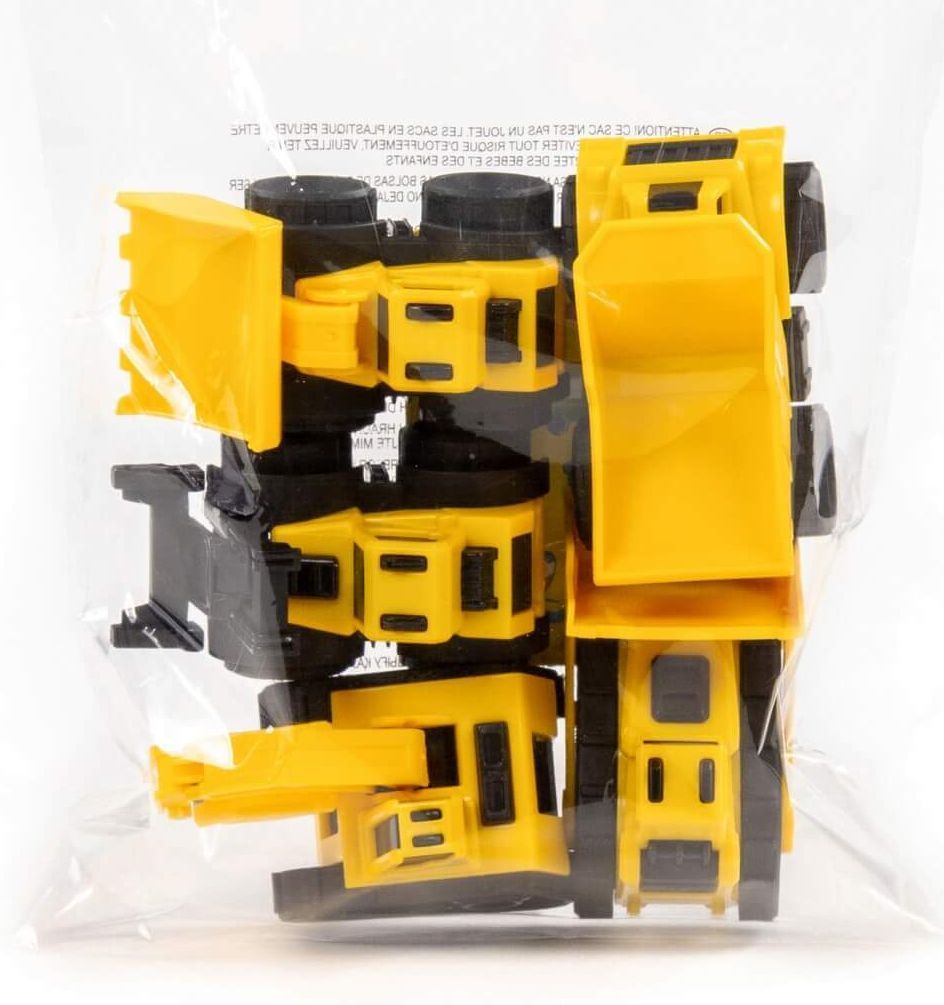 Набор 5 шт. мини строительной техники для песочницы самосвал, бульдозер, экскаватор гусеничный, вилочный погрузчик, погрузчик-грейдер Полесье