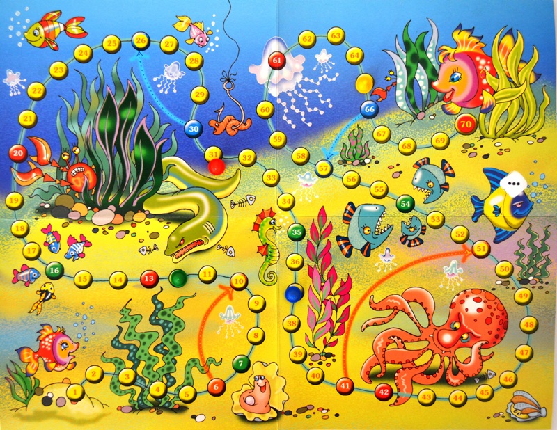 Настольная игра Ходилка Подводные Приключения