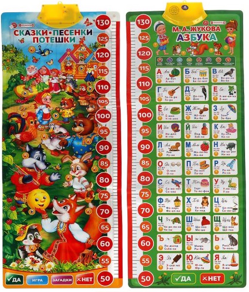 Двухсторонний говорящий плакат "Весело растём - много узнаём. Азбука"