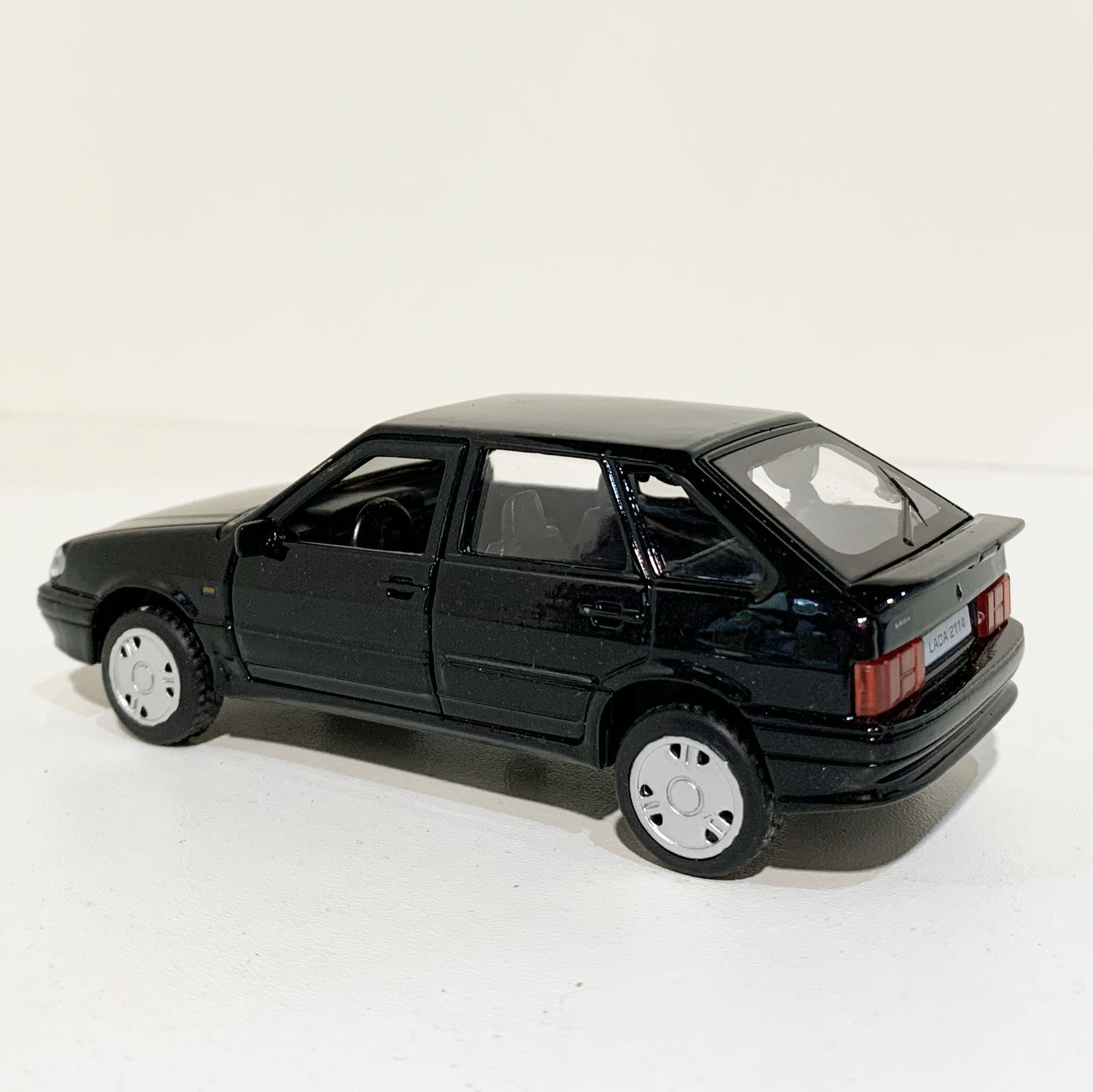 Металлическая инерционная машинка ЛАДА Самара LADA Samara 2114 черная