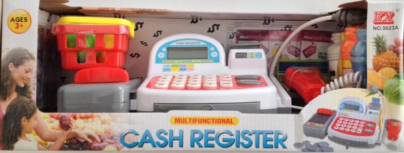Игрушечная касса. Касса с микрофоном и набором продуктов