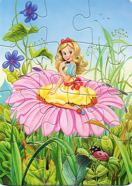 Пазлы картонные Дюймовочка