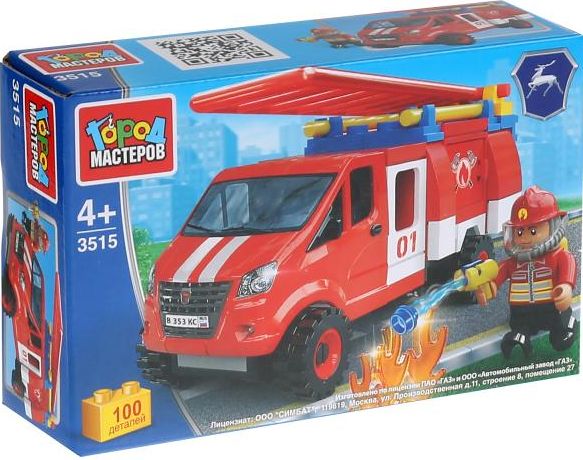 Конструктор "Город мастеров" Пожарная Газель Next 100 дет.